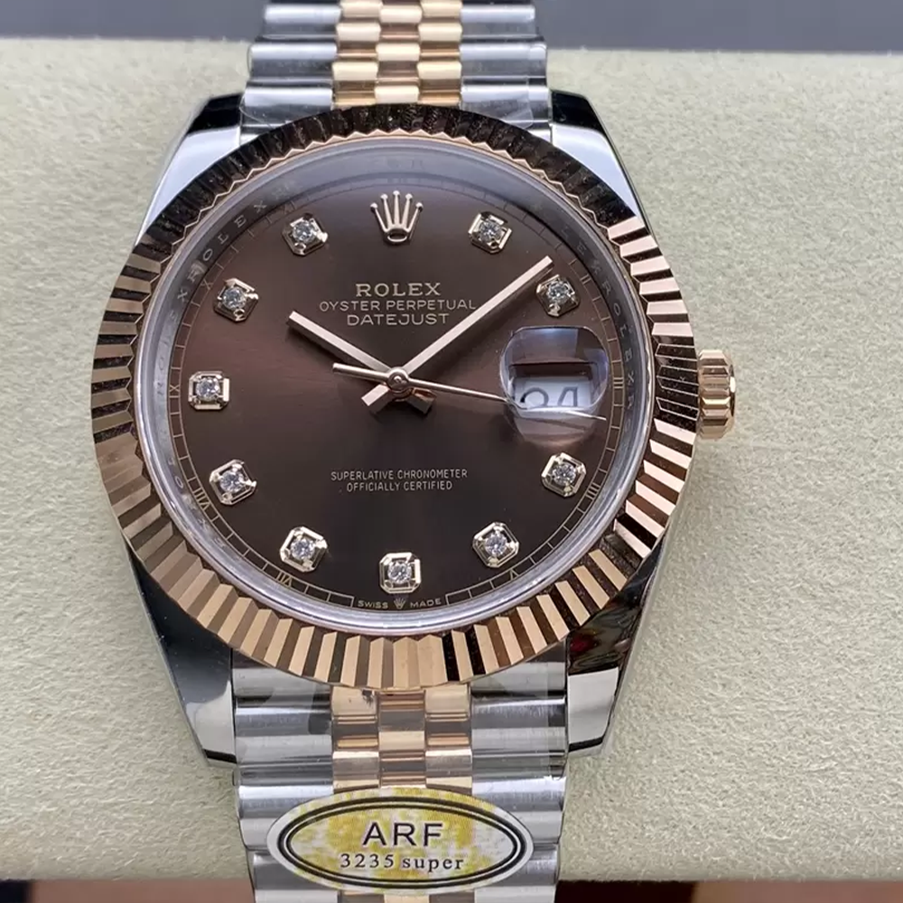 ARF공장 롤렉스 데이저스트 브라운 10P 다이얼 41mm 126331 로즈골드 쥬빌레 콤비