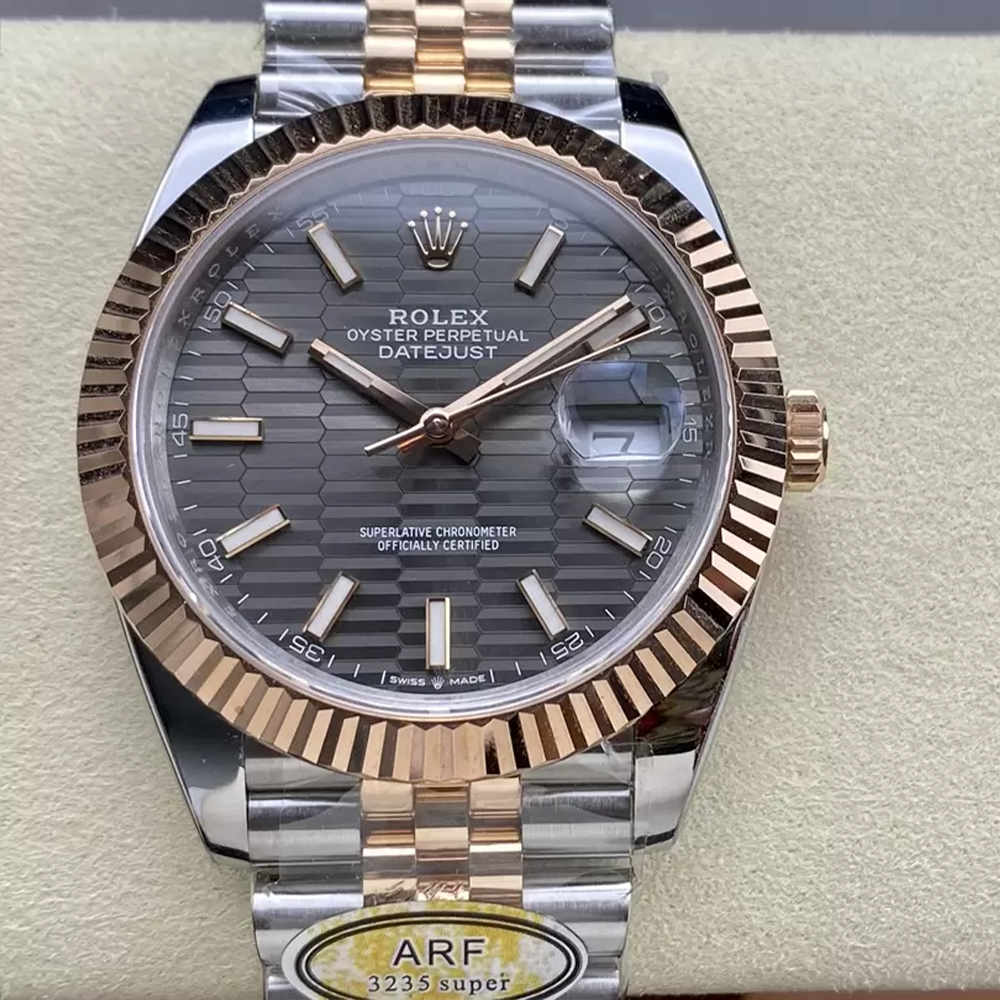 ARF공장 롤렉스 데이저스트 모티프 그레이 다이얼 41mm 126331 로즈골드 쥬빌레 콤비