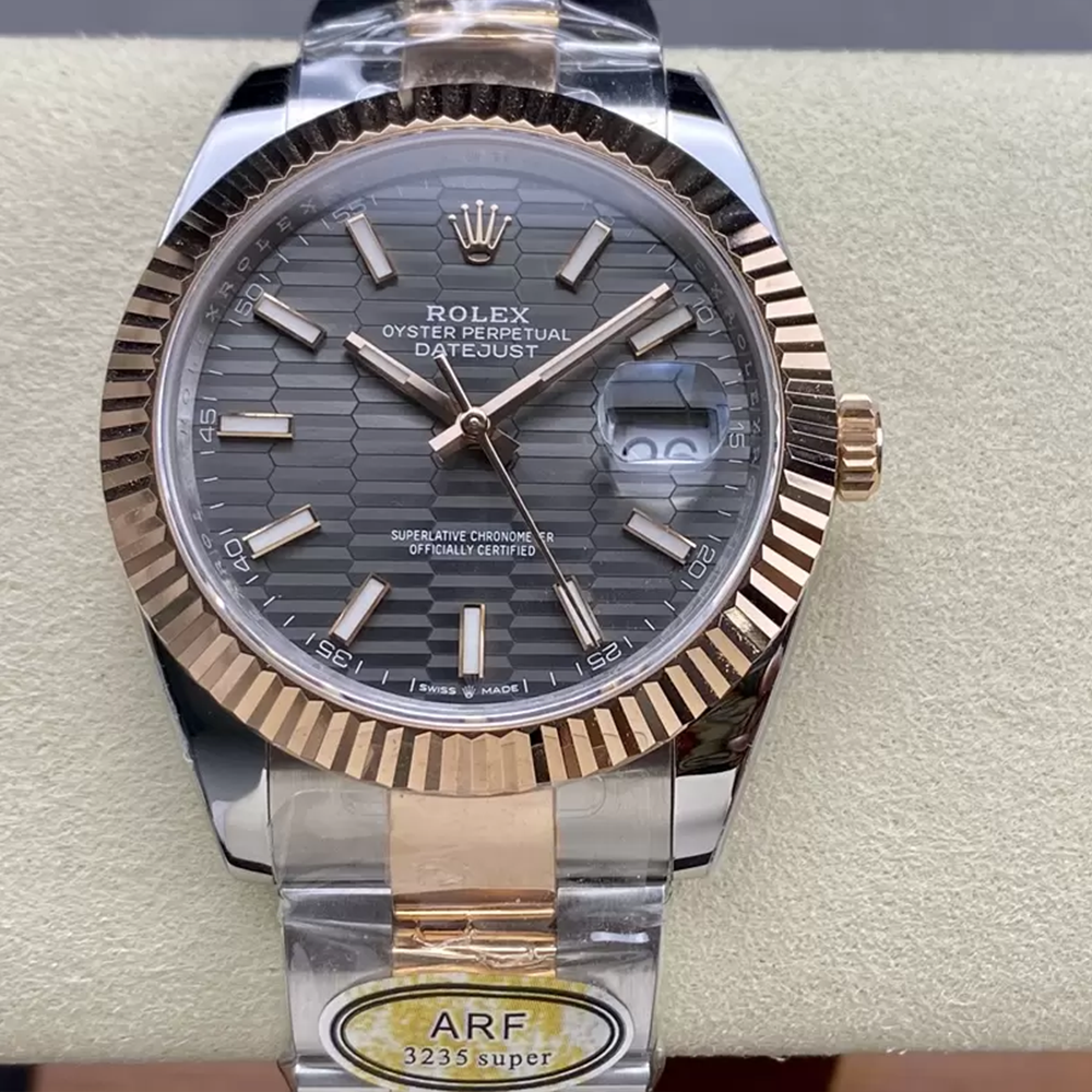 ARF공장 롤렉스 데이저스트 모티프 그레이 다이얼 41mm 126331 로즈골드 오이스터 콤비