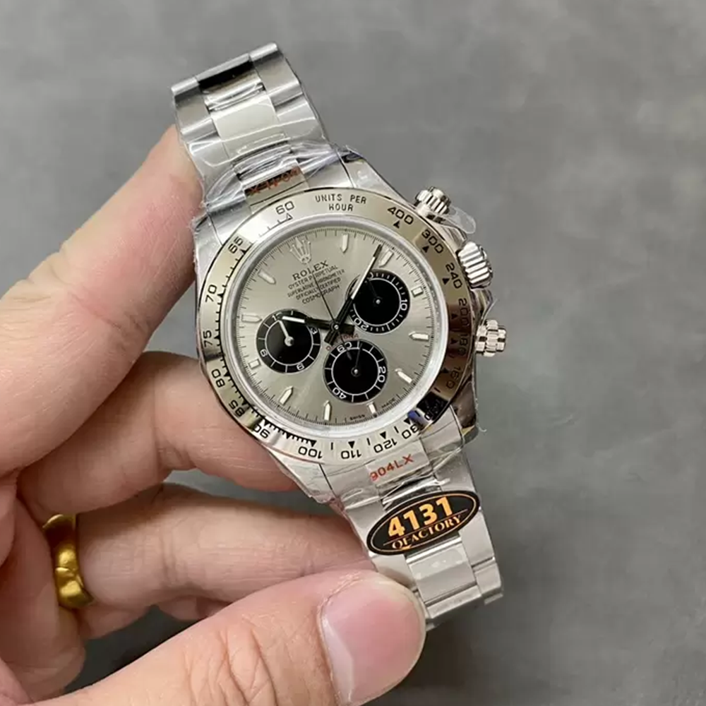 QF공장 롤렉스 데이토나 고스트 다이얼 화이트 골드 금통 126509
