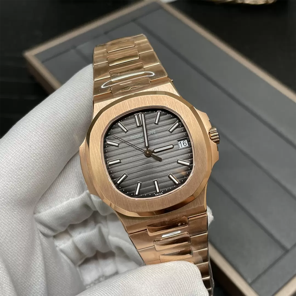 3K공장 파텍필립 노틸러스 블랙 다이얼 로즈골드 금통 5711