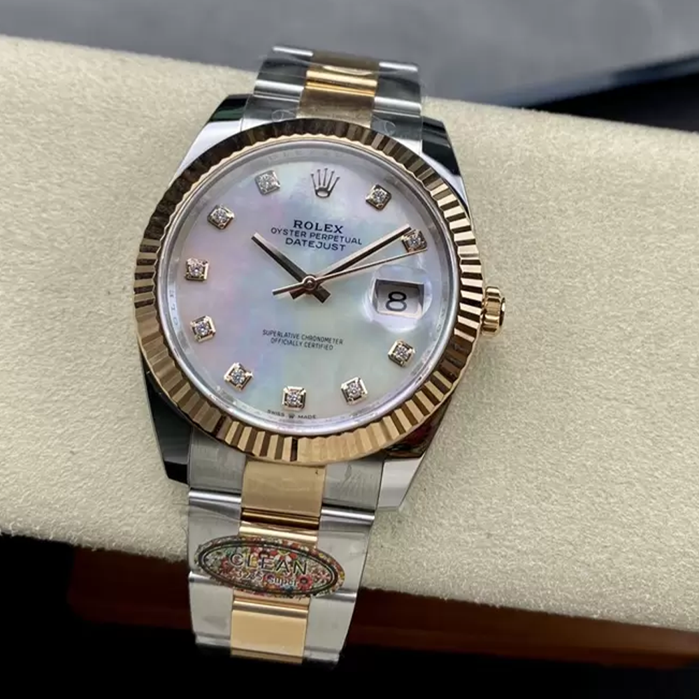 클린공장 롤렉스 데이저스트 41mm 자개 8P 다이얼 로즈골드 콤비 오이스터 126331