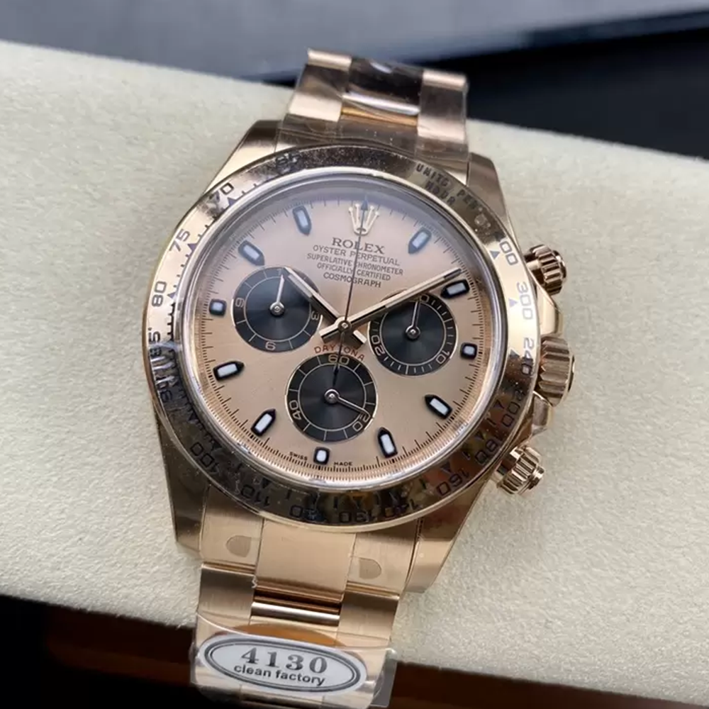 클린공장 롤렉스 데이토나 로즈골드 다이얼 로즈골드 금통 116505