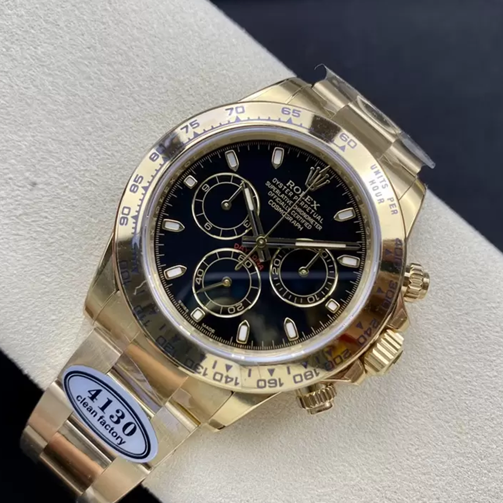 클린공장 롤렉스 데이토나 블랙 다이얼 옐로우 골드 금통 m116508