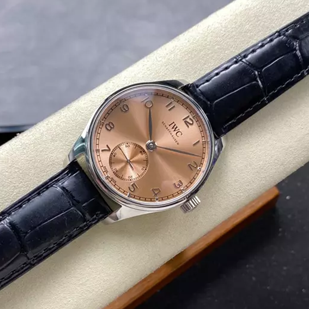 GR공장 IWC 포르투기저 오토매틱 42 살몬 다이얼 가죽밴드 IW358313