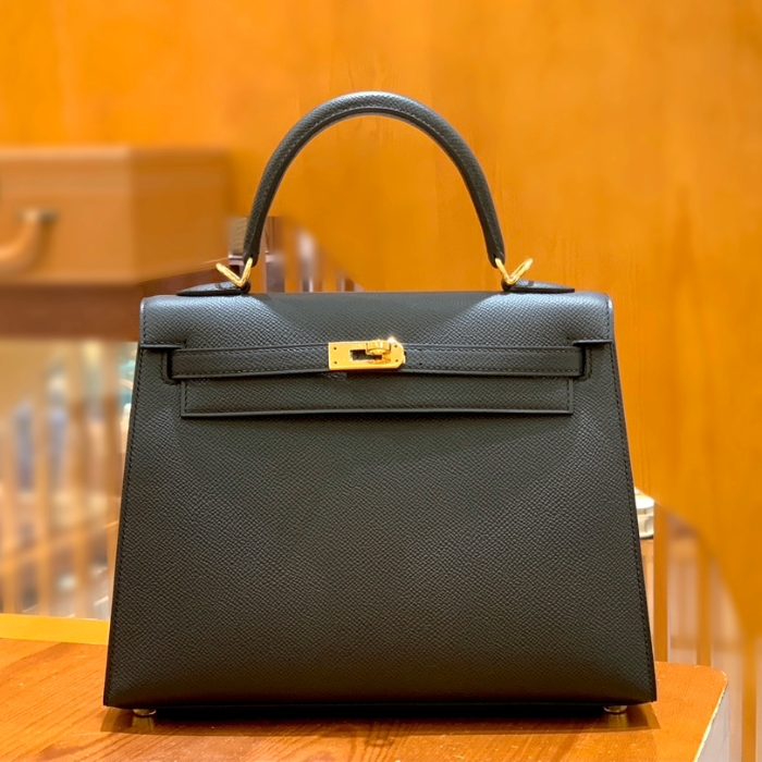 그린엘 에르메스 켈리 25 엡송 블랙 골드 버클