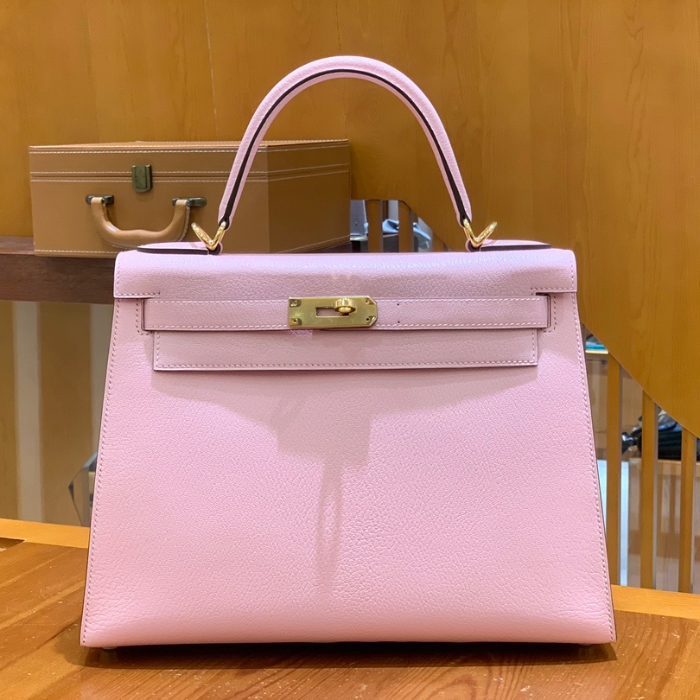 그린엘 에르메스 켈리 28 엡송 사쿠라 핑크 골드 버클