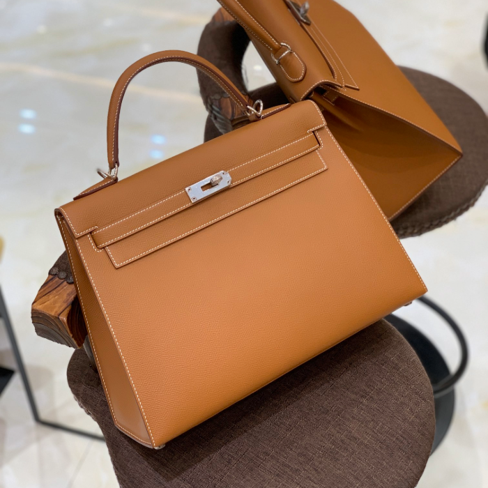 그린엘 에르메스 켈리32 엡송 브라운 실버 버클