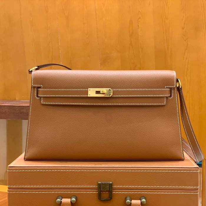 그린엘 에르메스 켈리 엘란 골드 브라운 골드 버클