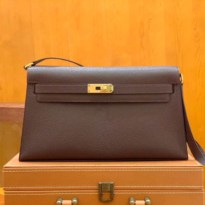 그린엘 에르메스 켈리 엘란 버건디 골드 버클