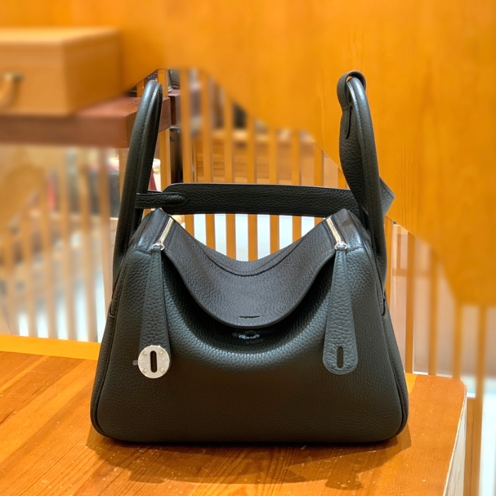 그린엘 에르메스 린디 26 블랙 실버 버클