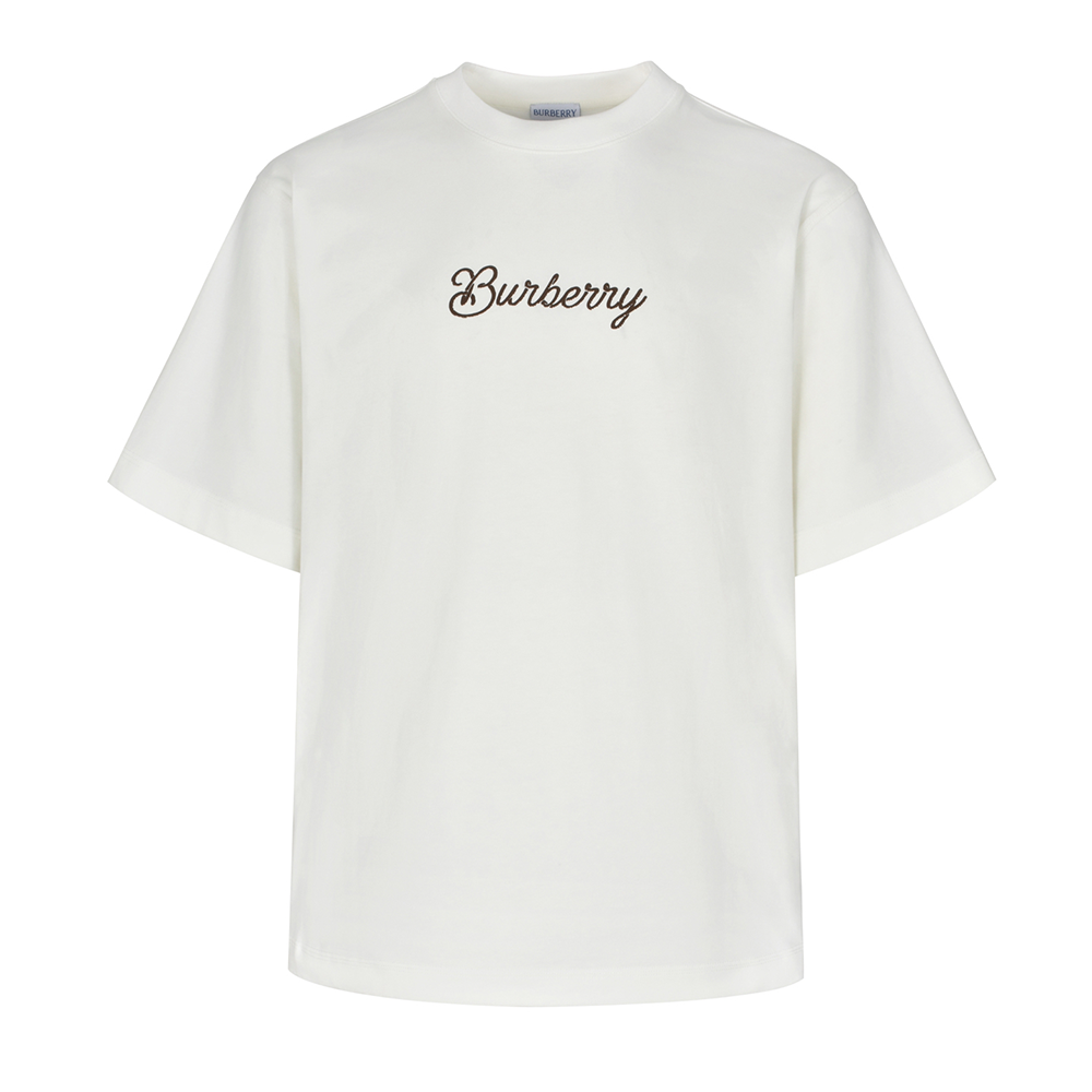 버버리 서퍼 나이트 코튼 티셔츠 화이트