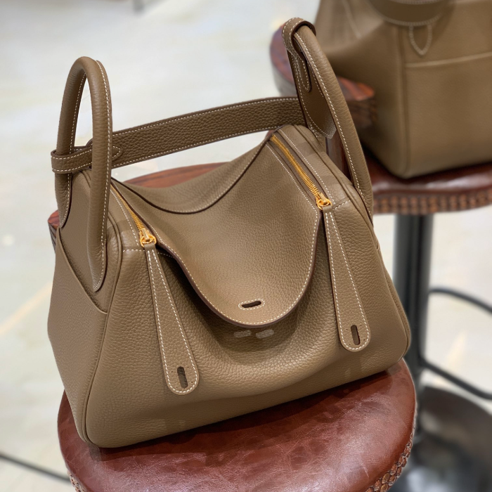 그린엘 에르메스 린디 30 그레이 골드 버클