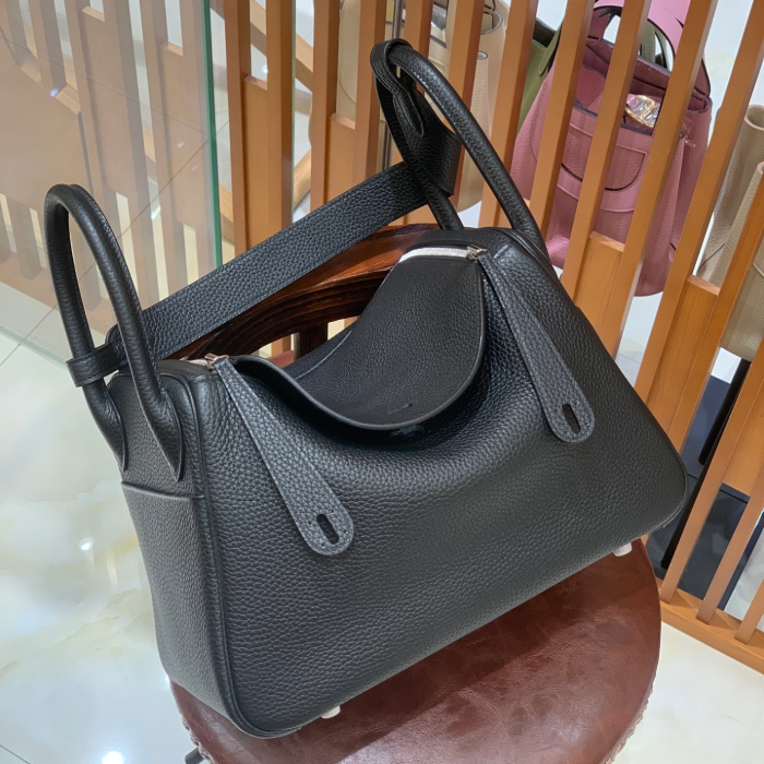 그린엘 에르메스 린디 30 블랙 실버 버클