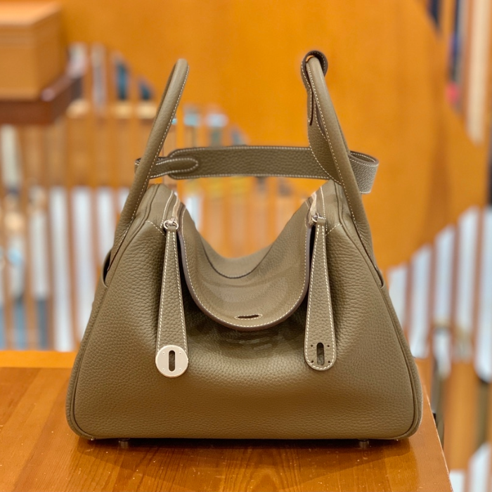 그린엘 에르메스 린디 30 그레이 실버 버클