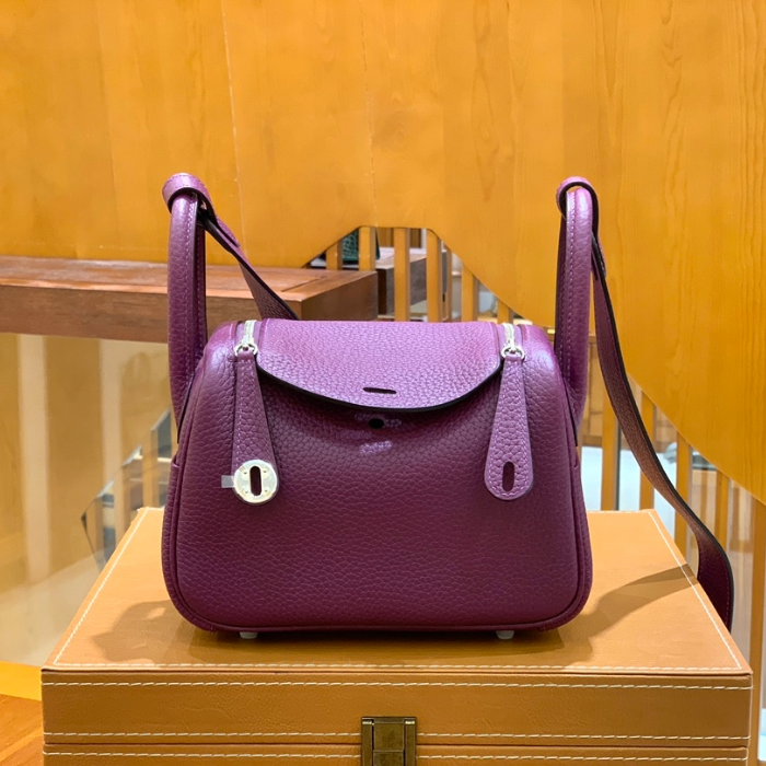 그린엘 에르메스 린디 미니 퍼플 실버 버클