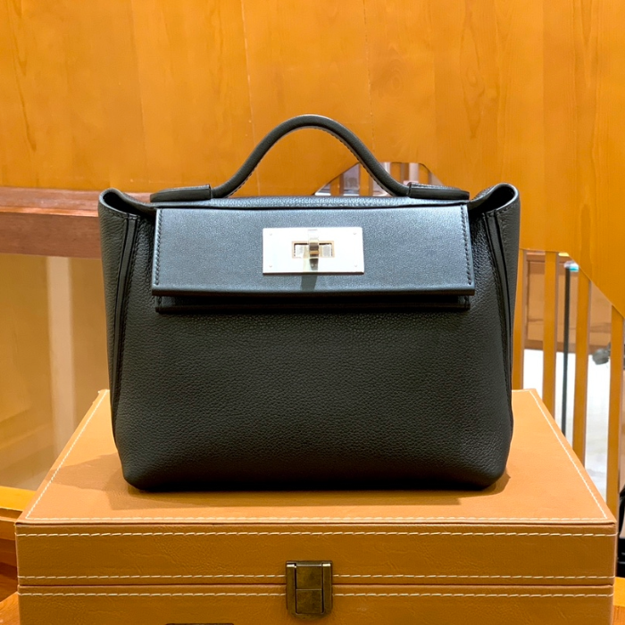 그린엘 에르메스 2424 백 미니 블랙 실버 버클