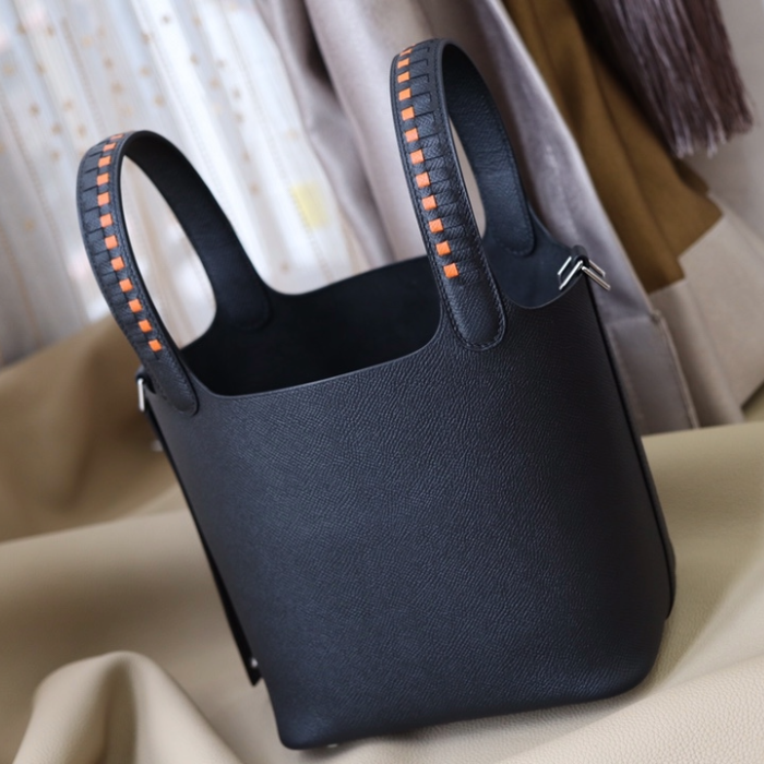 반수공 에르메스 피코탄백 18 트레사쥬 블랙 은장 앱송