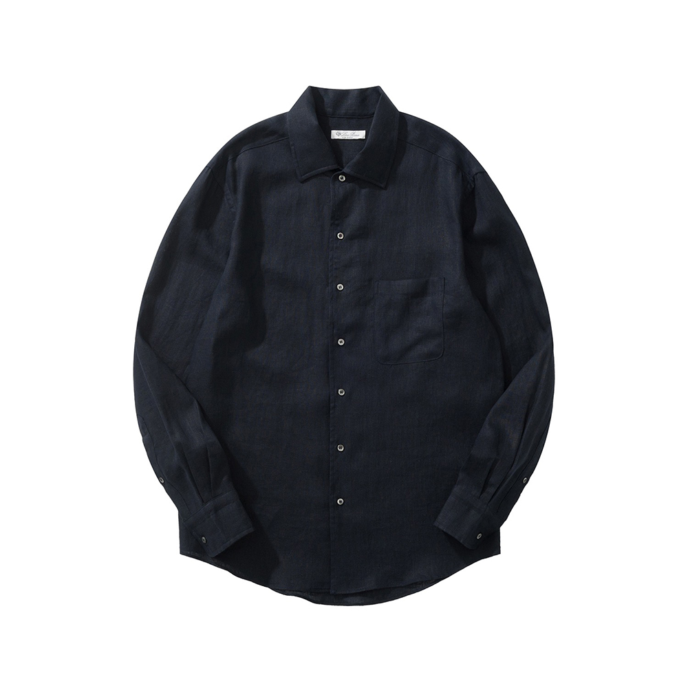 로로피아나 린넨 셔츠 네이비