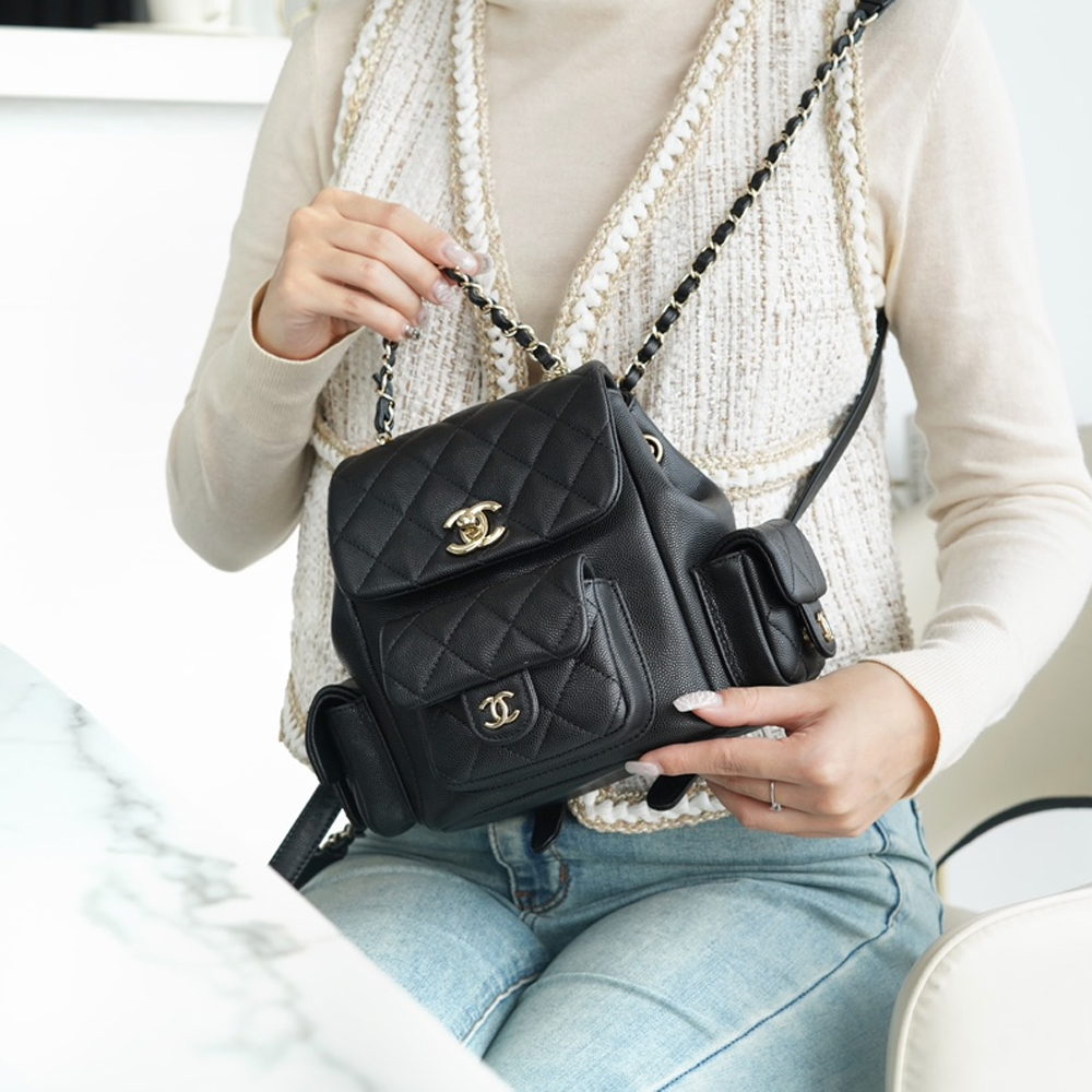 팬더샵 샤넬 23K 뉴 듀마 스몰 백 블랙 실버