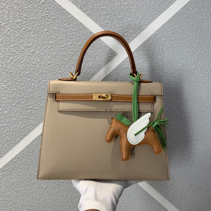 반수공 에르메스 켈리백 25 에토프 골드브라운 금장 엡송