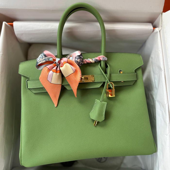 반수공 에르메스 버킨백 30 아보카도그린 금장 엡송