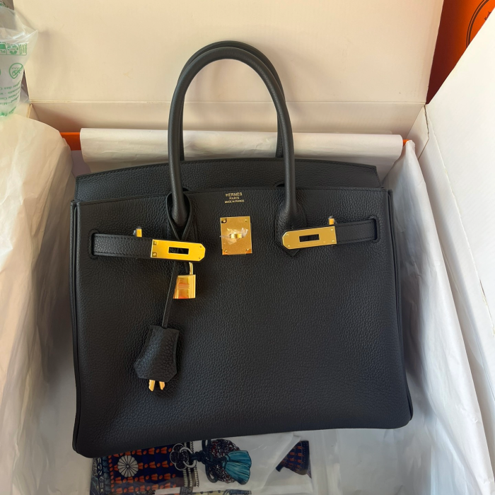 반수공 에르메스 버킨백 30 블랙 금장 토고가죽