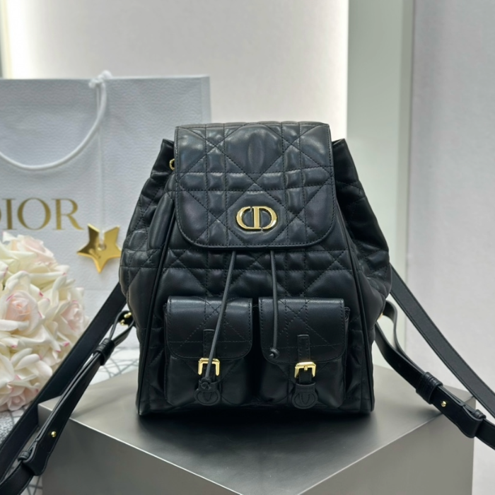 디올 카로 백팩 블랙 미디엄