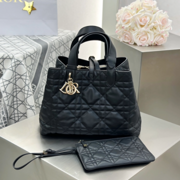 디올 뜨주흐 미디엄 토트백 블랙