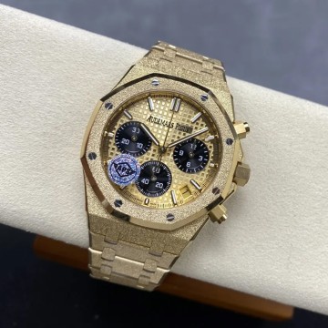 APS공장 오데마피게 로얄오크 크로노그래프 샴폐인 다이얼 프로스트 골드 41mm 26240 YG