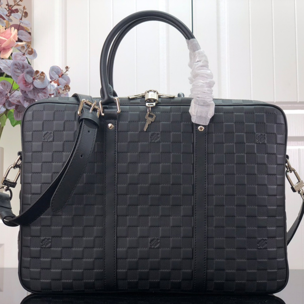 루이비통 다미에 도큐먼트 보야주 토트 숄더백 PM M41478