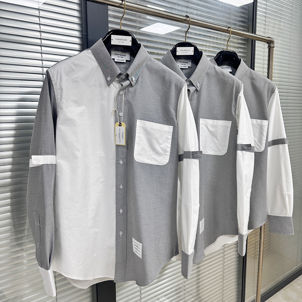 톰브라운 펀믹스 암밴드 셔츠