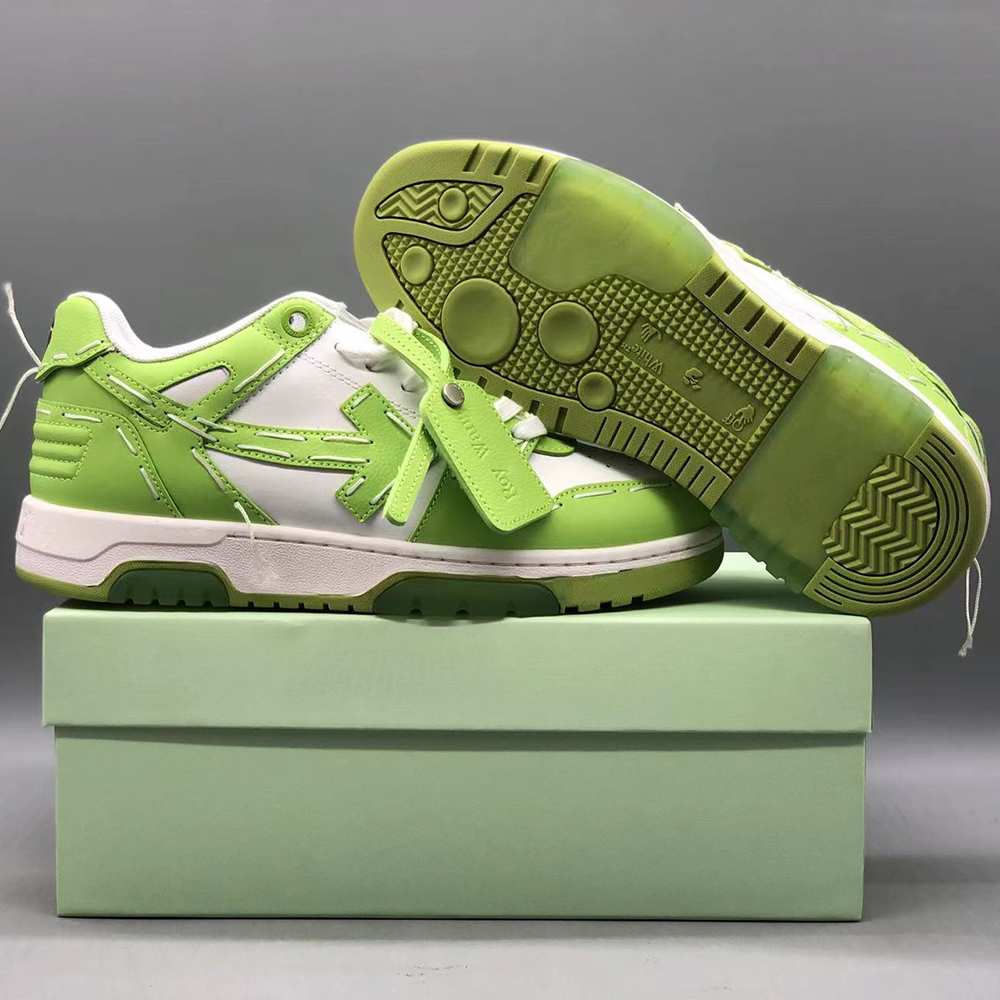 오프화이트 그린 아웃 오브 오피스 사토리얼 스니커즈