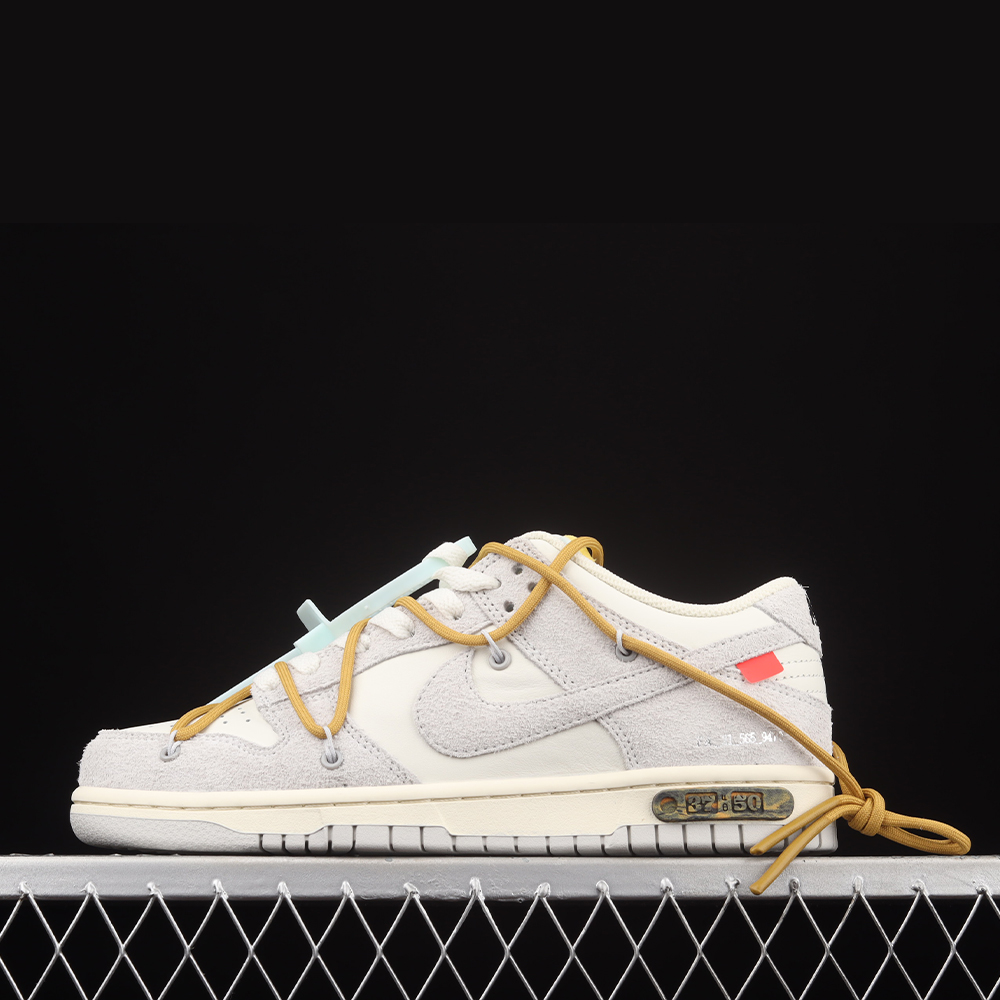 나이키 x 오프화이트 덩크 로우 더 50 브라운