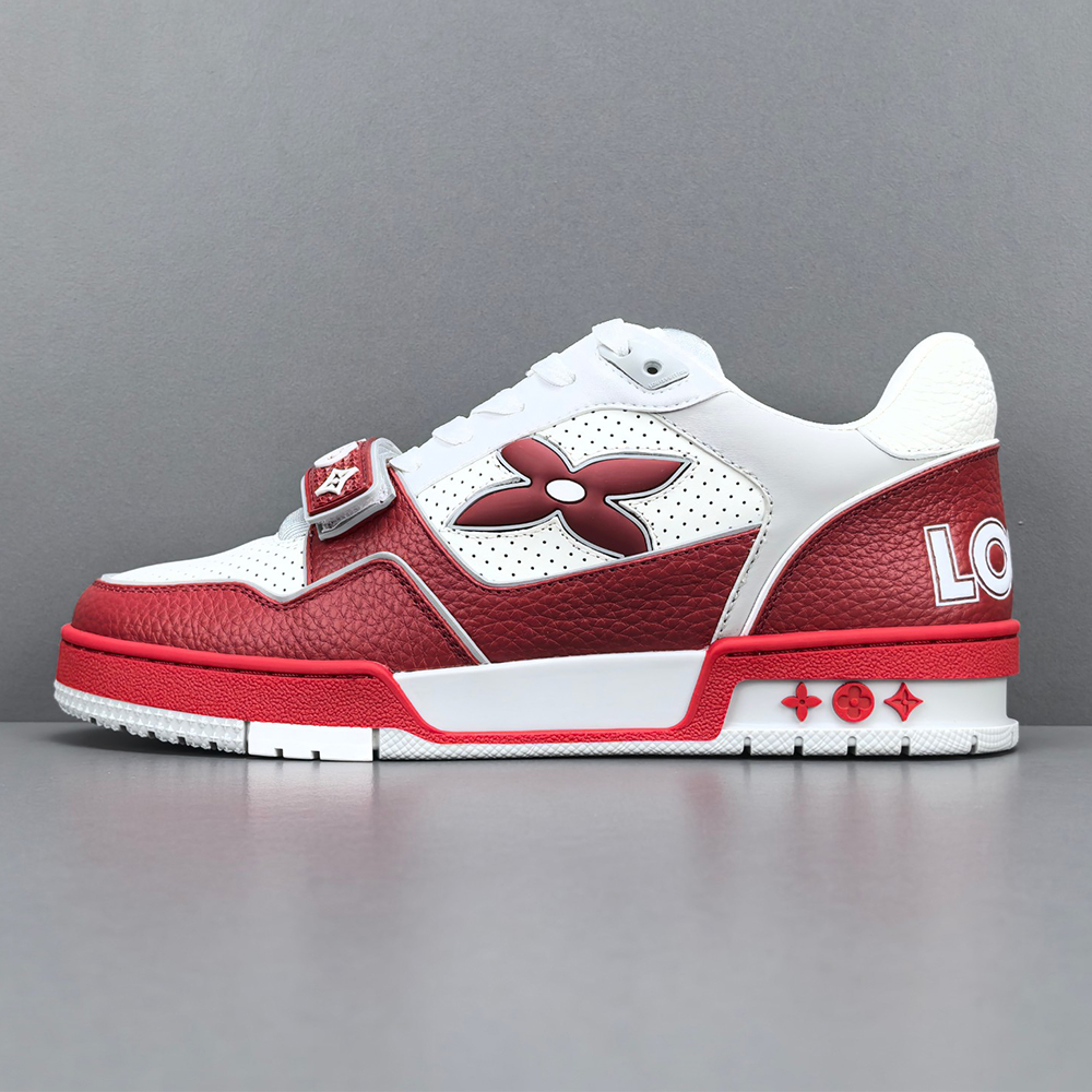 루이비통 LV 트레이너 스니커즈 화이트 레드