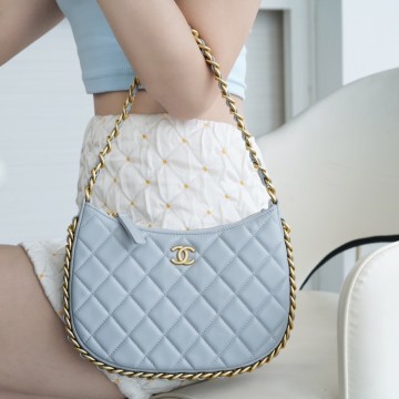 팬더샵 샤넬 체인 어라운드 호보백 헤이즈 블루 미디움