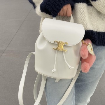 셀린느 백팩 보니 스무스 카프스킨 화이트