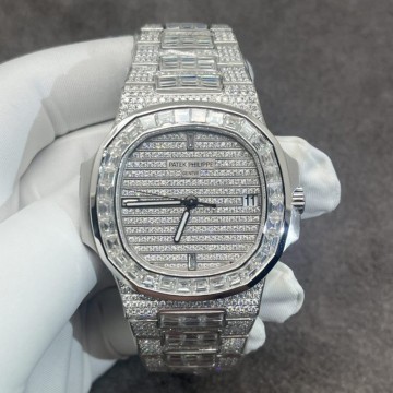 CNC 파텍필립 노틸러스 다이아 파베 세팅 5719