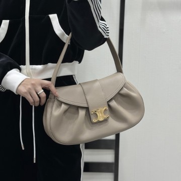 셀린느 숄더백 미디엄 폴리백 세피아 베이지 115633