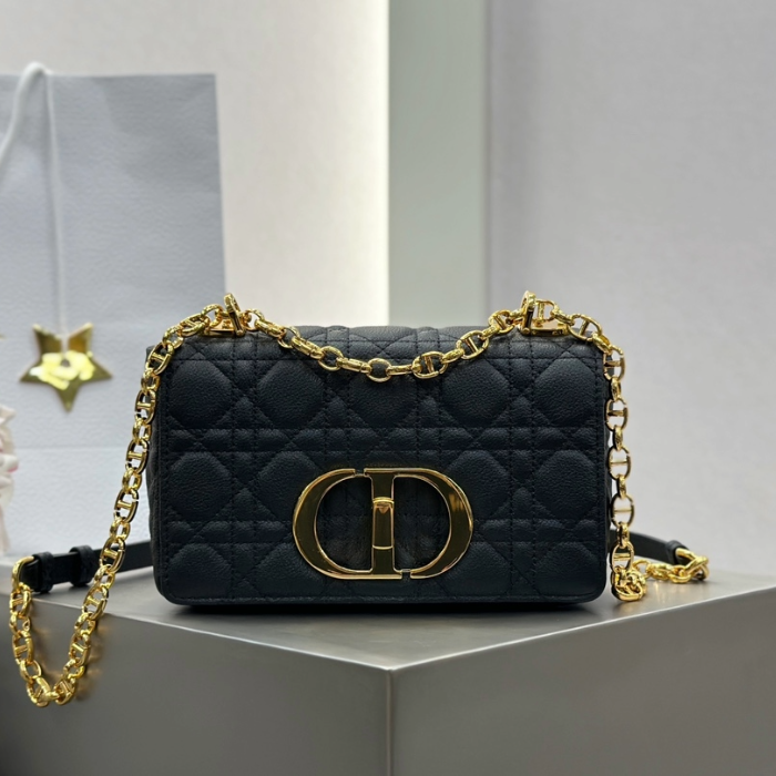 디올 스몰 카로백 서플 까나쥬 블랙