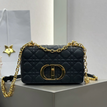 디올 스몰 카로백 서플 까나쥬 블랙