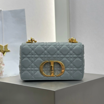 디올 스몰 카로백 서플 까나쥬 그레이