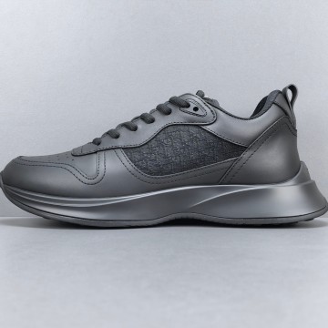 디올 B25 러너 스니커즈 레더 블랙