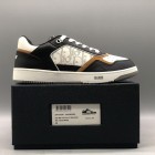 디올 B27 로우탑 스니커즈 블랙/브라운