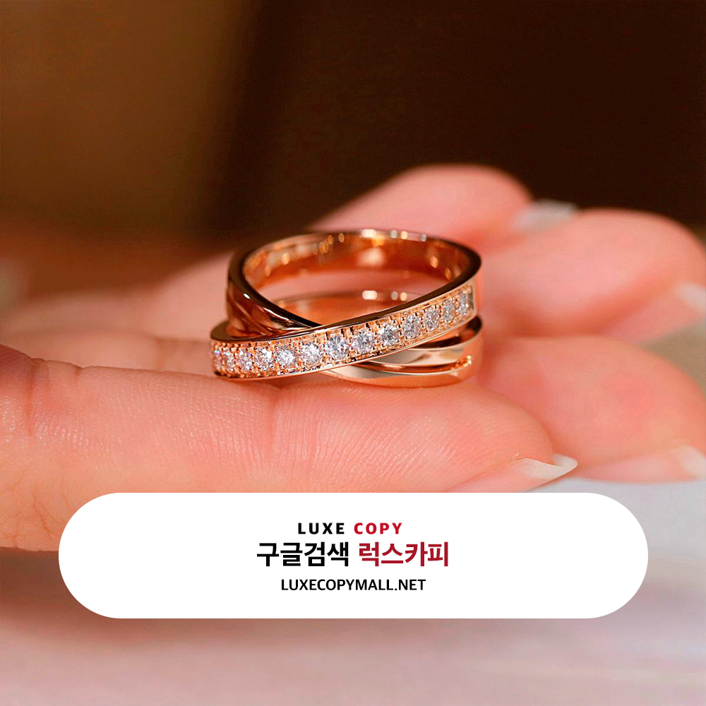 까르띠에 에땅셀 드 까르띠에 링 세미 파베 세팅 로즈골드 18K