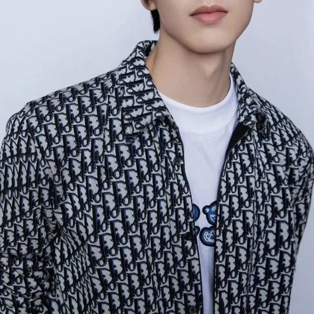 디올 오블리크 니트 셔츠