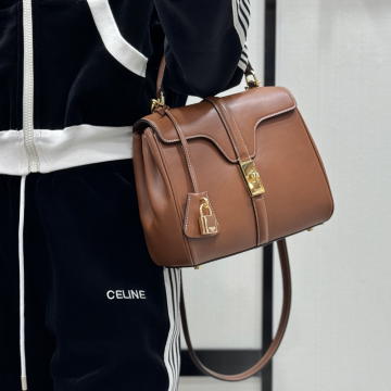 셀린느 스몰 16 백 - 내추럴 카프스킨 - 탠