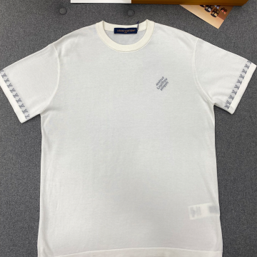 루이비통 쇼트 슬리브드 코튼 크루넥 화이트