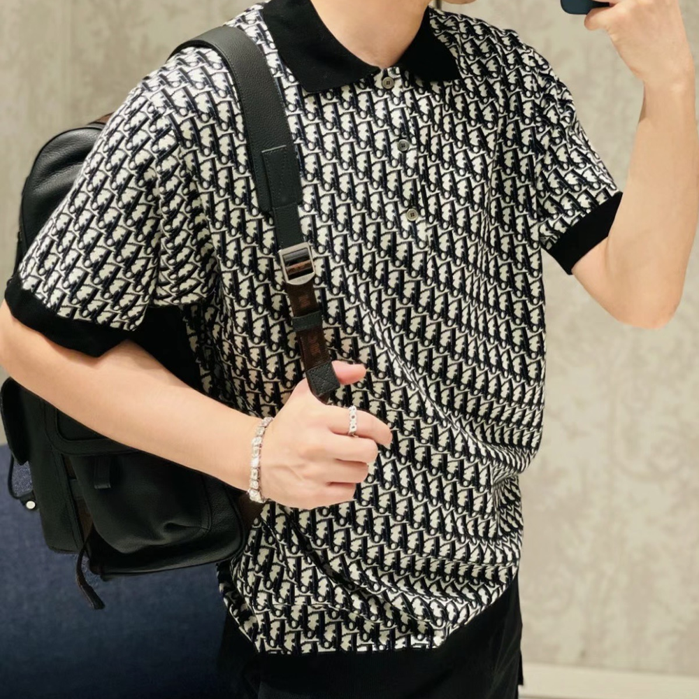 디올 오블리크 폴로 티셔츠