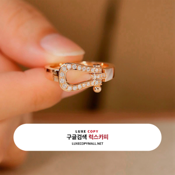 프레드 포스텐 링 18K 로즈 골드 다이아 세팅